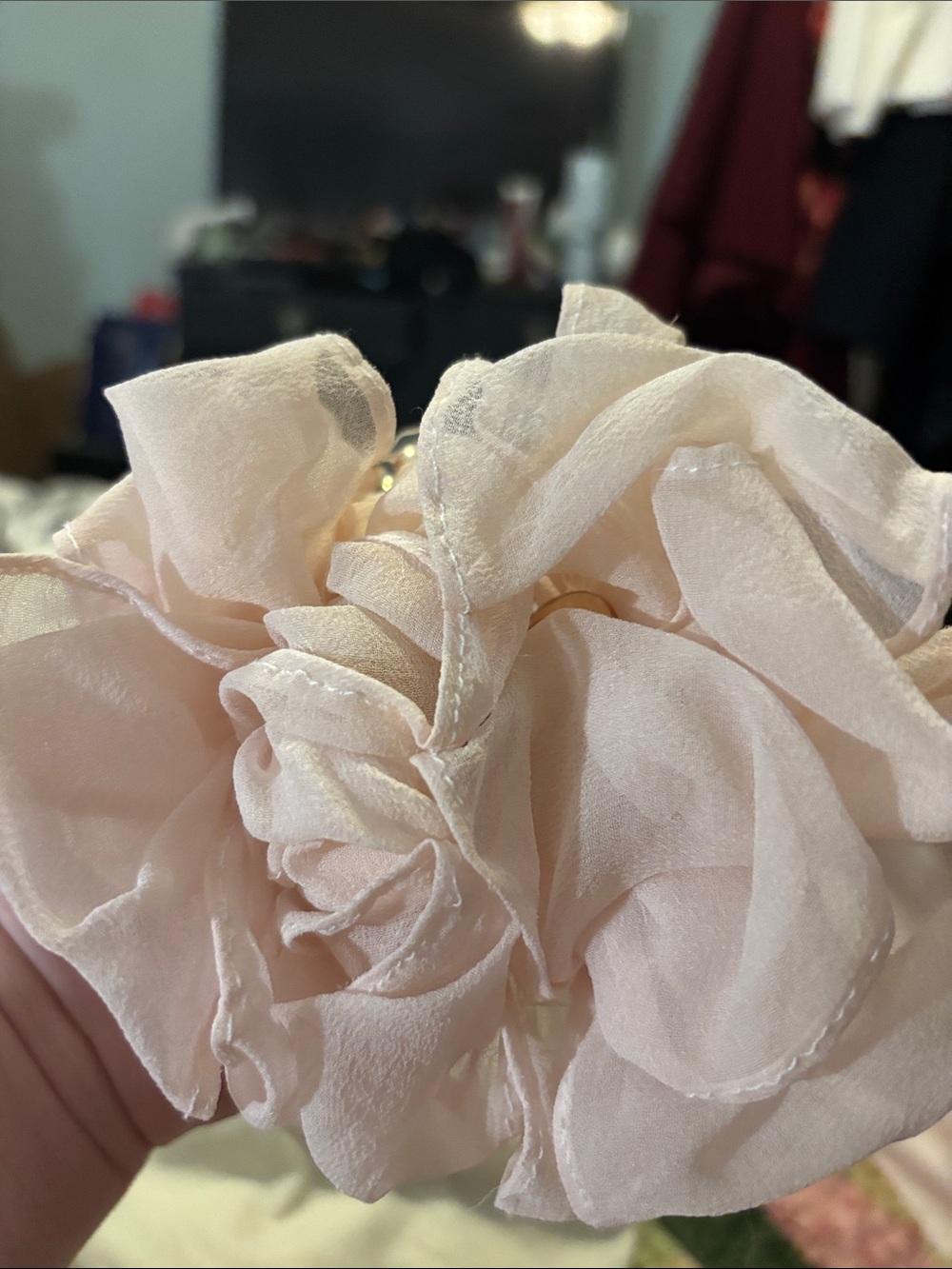 Jennifer Behr Blush Pink Floral Hair Clip